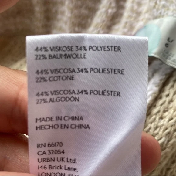 0313 - Free People Cream Knit Pants - Picture 6 of 6